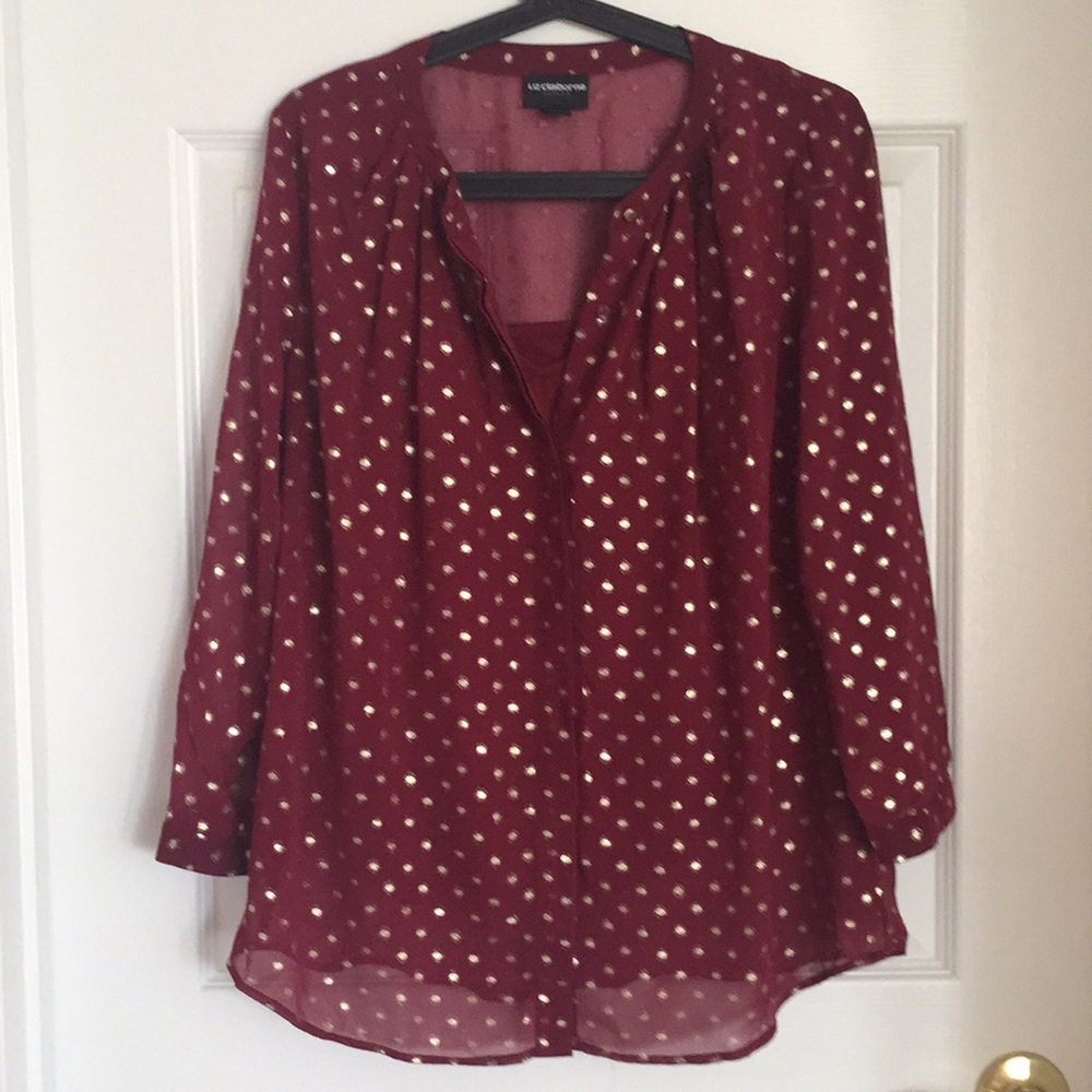 Liz Claiborne chiffon top